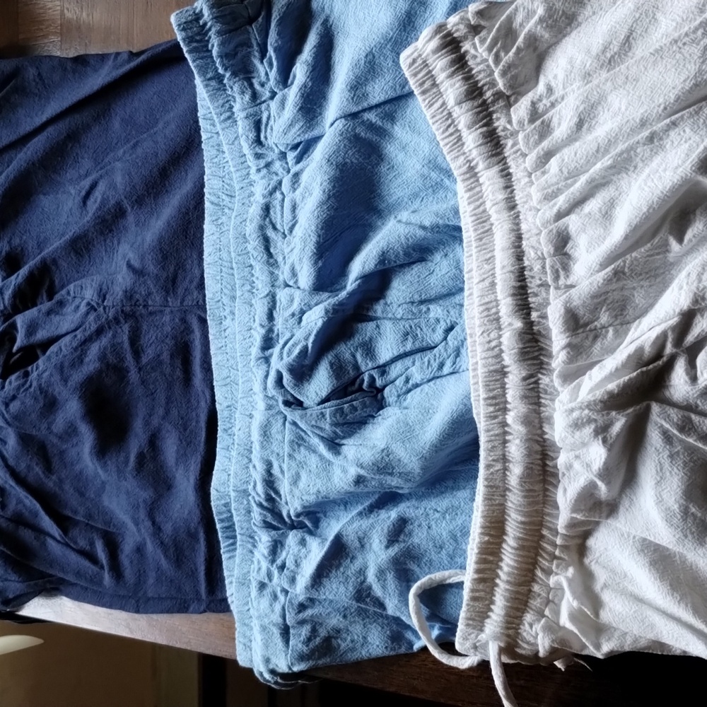 Three pair of fairly new summer light pants XL